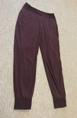 Athleta Lined Joggers Maroon 4 thumbnail 2
