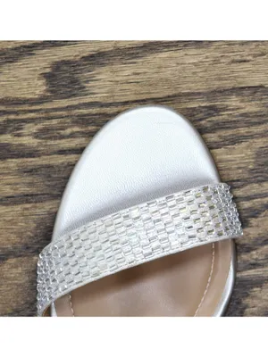 Style & Co Womens Phillys Two-Piece Evening Heeled Sandals Silver Gray 8M thumbnail 9