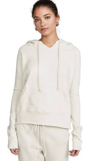 Nili Lotan Janie Hoodie in Chalk thumbnail 1