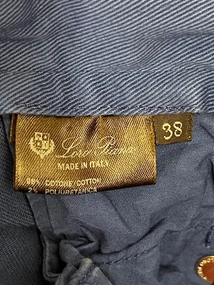 Loro Piana Royal Blue Denim Jeans Luxury Classic Nautical Coastal Preppy size 38 thumbnail 5