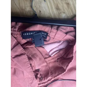 Veronica Beard Karter Paperbag Linen Blend Casual Crop Pants Mocha woman’s 12 thumbnail 8