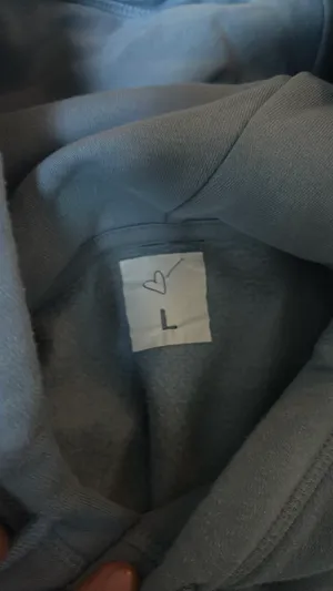 Love Collection Hoodie Blue Size L thumbnail 3