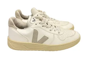 VEJA Shoes V-10 Bicolor Leather Low-Top Sneakers Size Women's 6 thumbnail 1