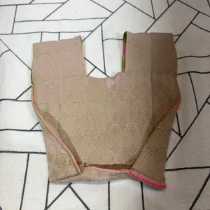 Kati Knit Mini‎ Tote Bag Small Pink Green Geometric Harlequin Pattern thumbnail 6