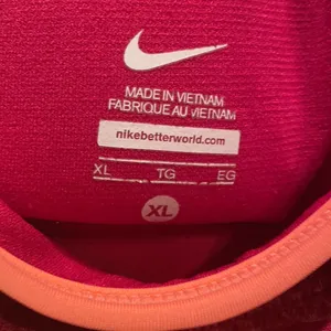 Nike workout tank pink built in padded bra XL strappy t back loose fitting logo thumbnail 7