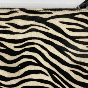 White House Black Market Zebra Calf Hair Leather Clutch thumbnail 11