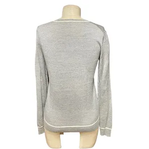 Theory Jaidyn Soft Luster Merino Wool Sweater in‎ Heather Gray Size XS thumbnail 5