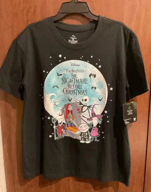 Disney The Nightmare Before Christmas Women Graphic Tee Size S w/ Short Sleeves G-029 thumbnail 1