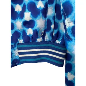 FP‎ Movement Free People Top Seed Blue White Tennis Cropped Bomber Jacket Small thumbnail 5
