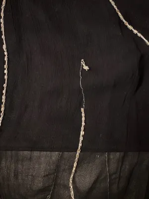 Vintage Black Chiffon Beaded & Sequins Skirt thumbnail 11