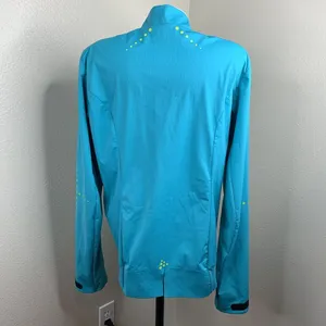 Craft Cycling Full Zip Vent Air Wind Jacket Women’s Sz M Turquoise Blue *flaws thumbnail 5