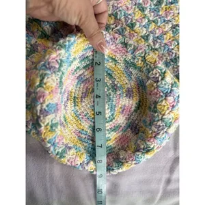 Crochet Boho Bag‎ Handmade Shoulder Multi Colorful Knit Hippie NWOT thumbnail 4