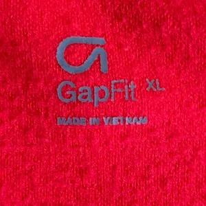 GapFit Womens XL Pink Red Full Zip Hoodie‎ Thumbhole Athletic Jacket Funnel Neck thumbnail 2