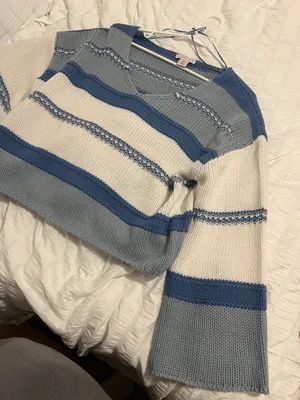 Blue Stripe Sweater  thumbnail 2