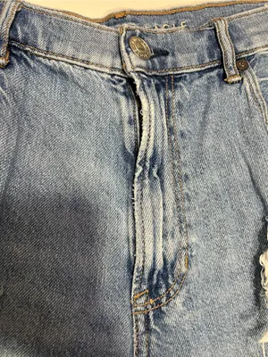American Eagle Outfitters Light Blue 90s boyfriend short size 14 thumbnail 6