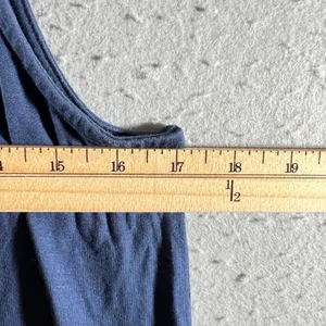 1249 | Quince‎ Tencel Lyocell Stretch Sleeveless Summer Dress Navy Blue Womens M thumbnail 3