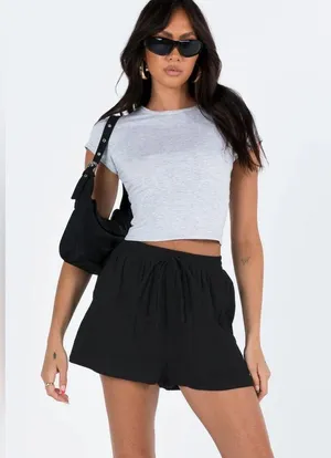 PRINCESS POLLY Khalil Shorts In Black thumbnail 3