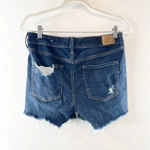 American Eagle Outfitters Ne(x)T Level Stretch Distressed Jean Short Blue 8 thumbnail 5