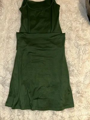 SheIn NWOT Solid Green Cami Long Soft Lounge Dress thumbnail 12