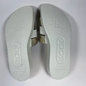 ECCO Size-5.5 Womens‎ Sandal Slide Flowt White Gold thumbnail 5