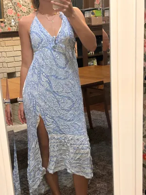 Blue Hollister Dress Floral thumbnail 3
