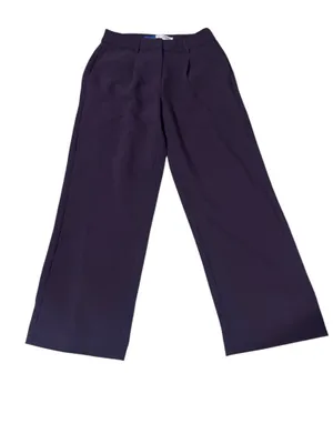 Old Navy Burgundy high-waisted wide-leg trousers. Used it once. Size 2 petite. thumbnail 3