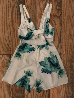 Romper Boutique Floral Blue thumbnail 4