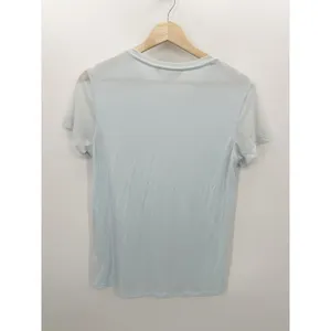Athleta Women‎ Cloudlight Hybrid Tee Sky Blue Mesh Modal T-Shirt Size M BS6 thumbnail 2
