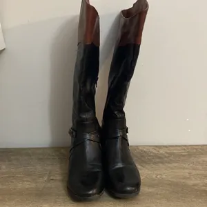 RAMPAGE womens black/brown knee high ILLISA riding boots size 7.5 thumbnail 4