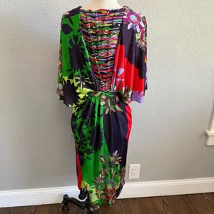 Anthropologie Ranna Gill Sabatina‎ Floral Dress Size Medium thumbnail 4