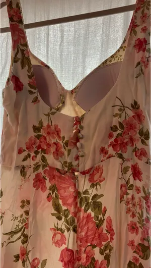 Reformation Floral Print Maxi Dress With Built In Bra thumbnail 5