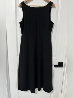 Isabel by Ingrid+Isabel Maternity Black Sleeveless Knit A-Line Midi Dress XL thumbnail 4