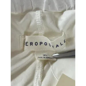 Aeropostale White Lace Tiered Mini Skort XL Boho Prairie Cottagecore Pull On NWT thumbnail 5