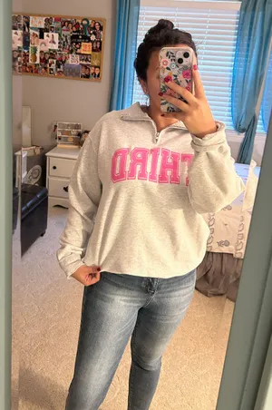 Teach Create Motivate Quarter Zip Size M thumbnail 1