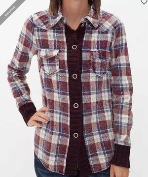 BKE Buckle Plaid Button Up Shirt Size Large thumbnail 1