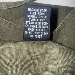 Abercrombie Fitch Vintage Y2K 90s Layering Babydoll Linen Military Green Dress M thumbnail 6