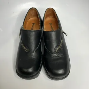 Double H chunky lug sole shoes black leather women's size‎ 6 vintage retro Y2K thumbnail 3