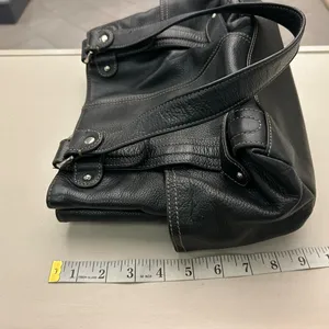 Purse Elegant Black Leather Handbag-B is for BEAUTY! Like new TIGNANELLO-quality thumbnail 4