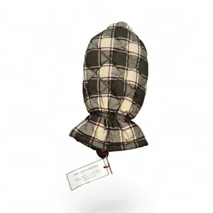 EDDIE BAUER DOWN ICE SCRAPER MITT Brown Plaid Gift thumbnail 2