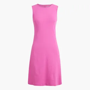 J.Crew Essential Knit Tank Dress Minimalist Casual Sleeveless Cotton Pink S NWT thumbnail 3