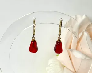 Pomegranate Earrings (174) Red thumbnail 2