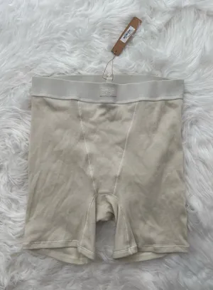 Skims Cotton Rib Boxer Bone Size Small thumbnail 1