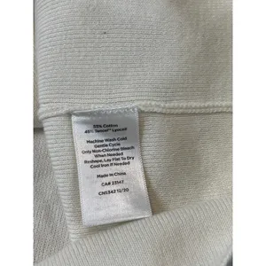 Talbots Cream Knit Sleeveless Top Size M Ruffle Detail Feminine thumbnail 8