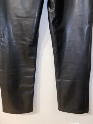 Abercrombie & Fitch The 90’s Straight Ultra High Rise Faux Leather Pants Size 4 thumbnail 8