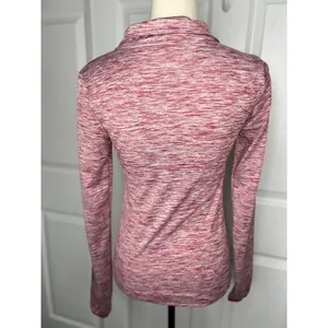PINK Victoria's Secret Indiana University Quarter Zip XS Red Space Dye Pullover thumbnail 3