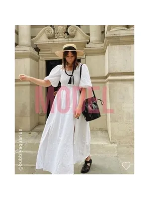 NWT All Saints Livi Tex Maxi Dress 6 Off White Ruched Puff Sleeve Smocked Slit thumbnail 11