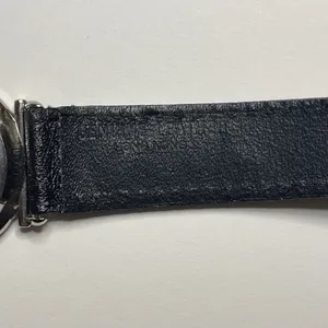 Vintage 80s Giordano watch leather Hong Kong black embroidered works! thumbnail 9