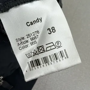 Rafaello Rossi Candy Pants Womens Size 38 M Dark Grey Elastic Waist Zipper 32x29 thumbnail 8