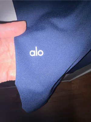 Alo Yoga Airbrushed Winter Warm Navy High-Waist Leggings thumbnail 7
