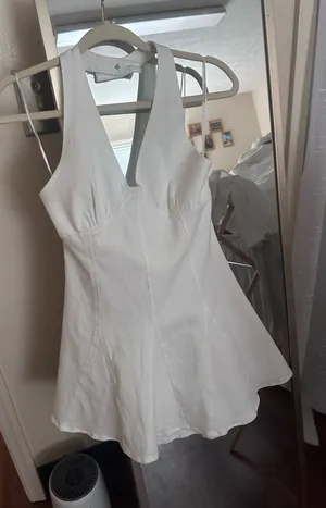 White Denim Dress Size M thumbnail 1